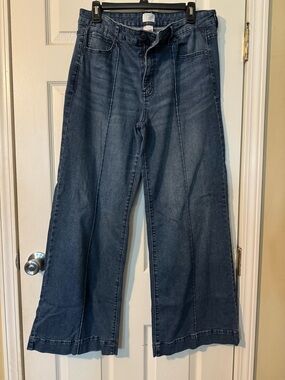 Time and Tru Dark Blue Wide Leg Jeans